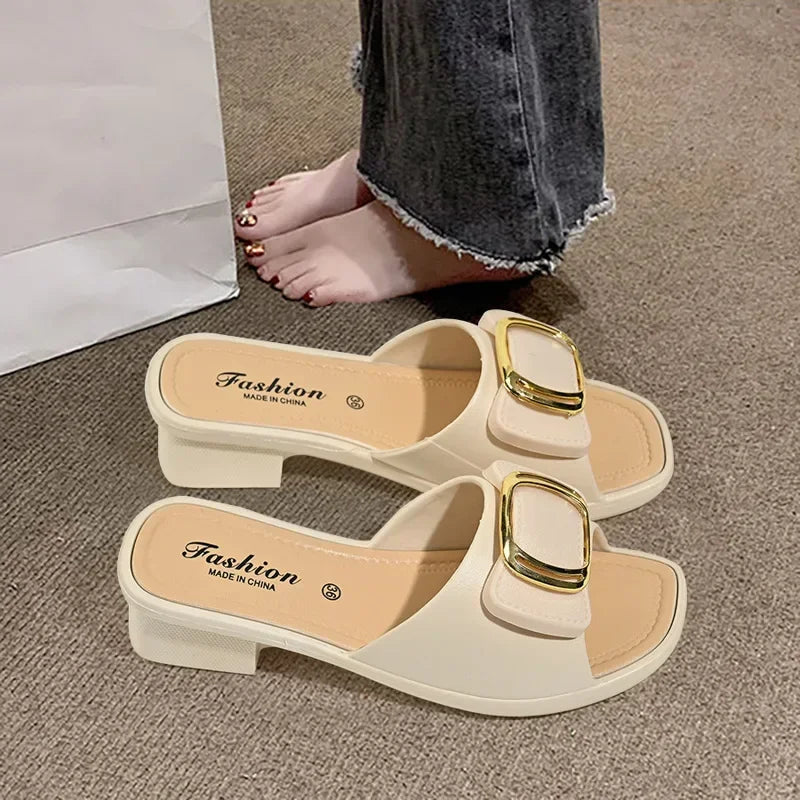 New Style Women's Summer Open-toe Sandals with Thick and Soft Soles.slippers for Women