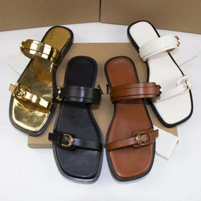 High-Quality New Women's Sandals. Luxurious Beach Casual Sandals