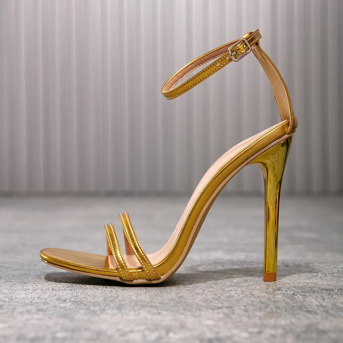 2025 Summer New Arrival Open Toe Women's High-Heeled Cross Strap Sandals Fashion Trend Cross-Border Export Fashion Sandals